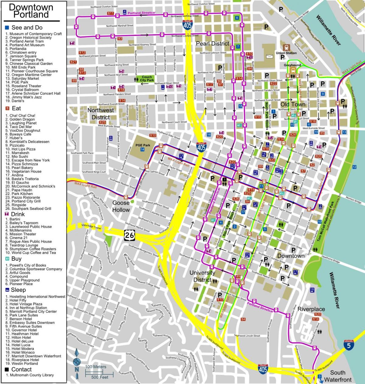 Portland eller street map