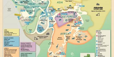 Karta över Portland Zoo